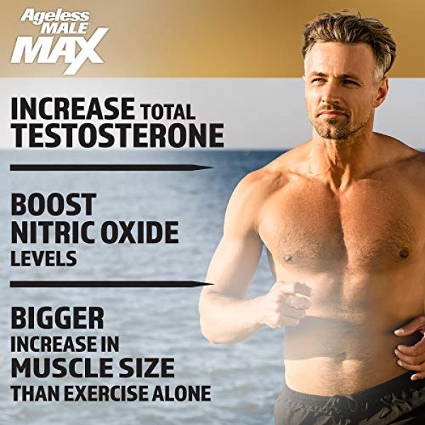 Ageless Male Max Total T Boost for Men and Nitric Ox...