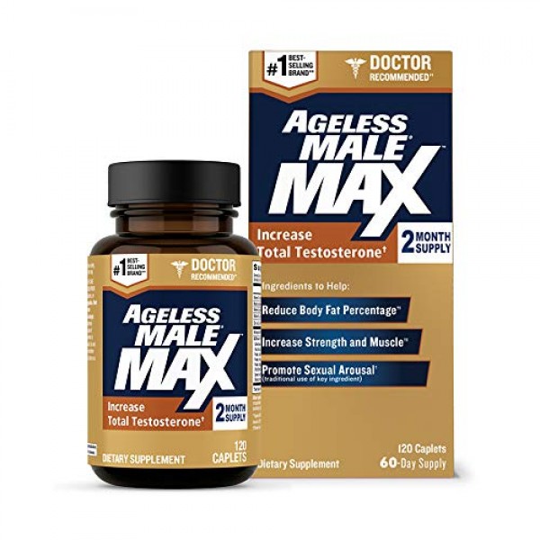 Ageless Male Max Total T Boost for Men and Nitric Ox...