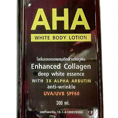 AHA Whitening Body Lotion UV-SPF60 Blenching Arbutin White Lighte...