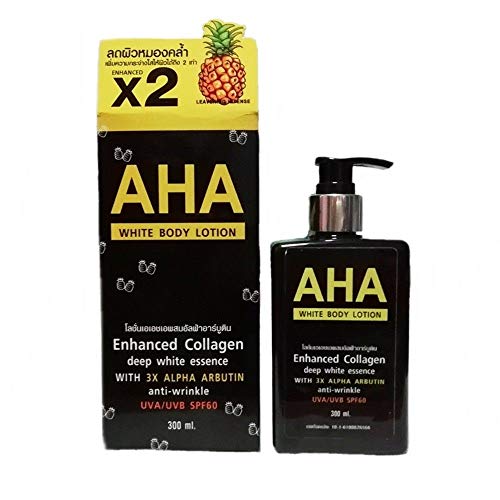 AHA Whitening Body Lotion UV-SPF60 Blenching Arbutin White Lighte...