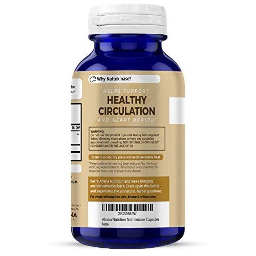 Nattokinase Supplement by Ahana Nutrition - Cardiovascular Health...