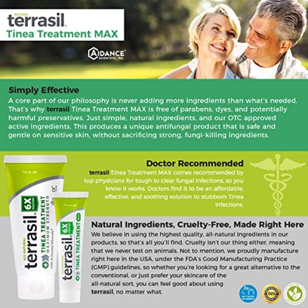 Terrasil Tinea Treatment 2-Product Ointment and Cleansing Bar Sys...