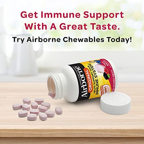 Airborne Vitamin C 1000mg per serving - Very Berry Chewable Tab...