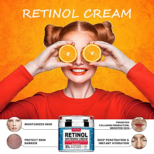 Retinol Moisturizer Cream for Face, Neck and Décolletage with Col...