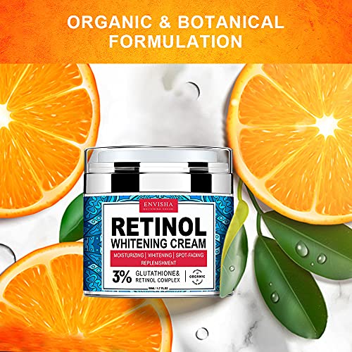 Retinol Moisturizer Cream for Face, Neck and Décolletage with Col...