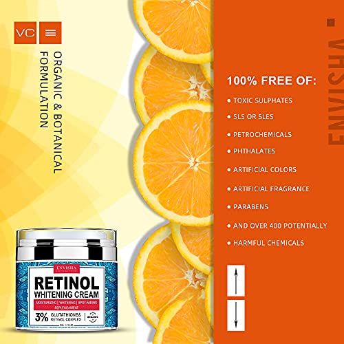 Retinol Moisturizer Cream for Face, Neck and Décolletage with Col...