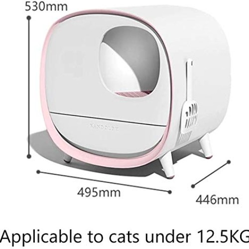 Automatic Self-Cleaning Cat Litter Box, Fully Enclosed Electric C...