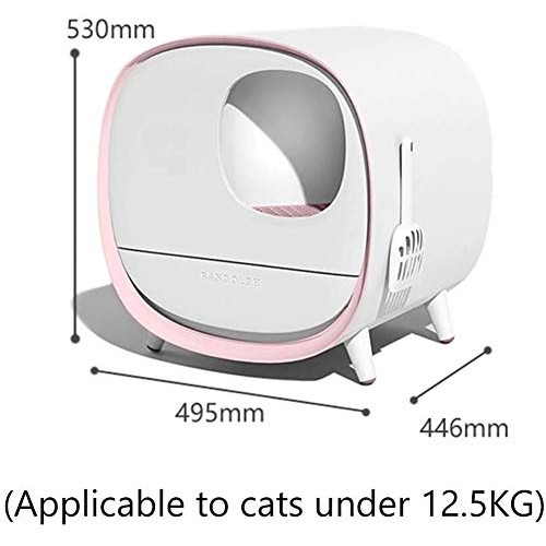 Automatic Self-Cleaning Cat Litter Box, Fully Enclosed Electric C...