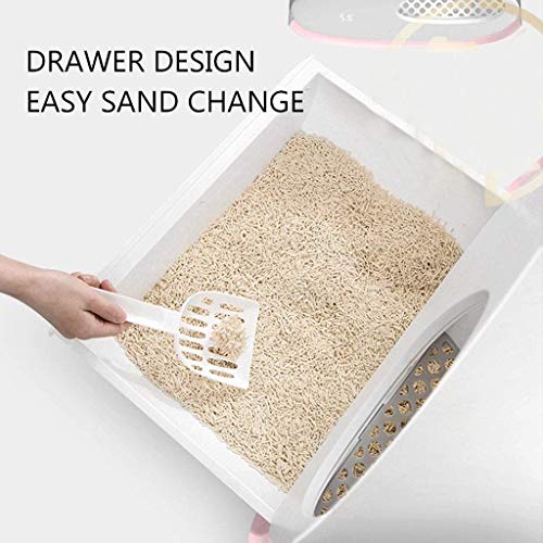 Automatic Self-Cleaning Cat Litter Box, Fully Enclosed Electric C...