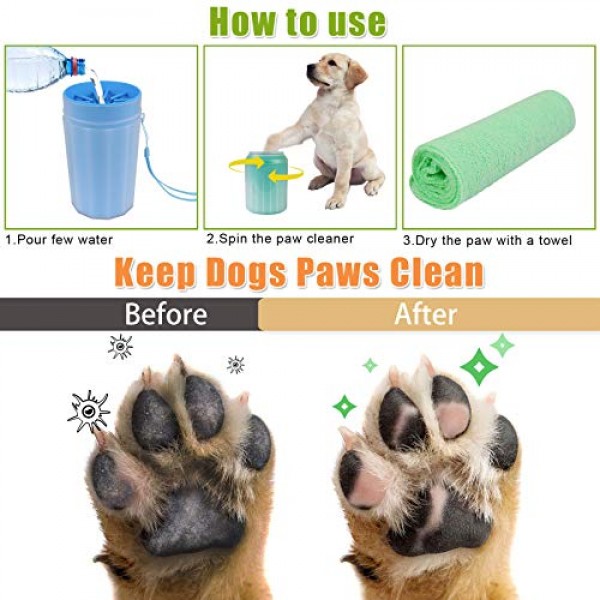 AK KYC Dog Paw Cleaner Dog Paw Washer Pet Paw Cleaner for Dogs La...