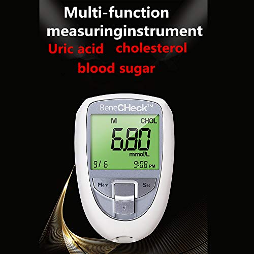 3 in 1 Multi Function Uric Acid Diabetes Cholesterol Tester Meter...