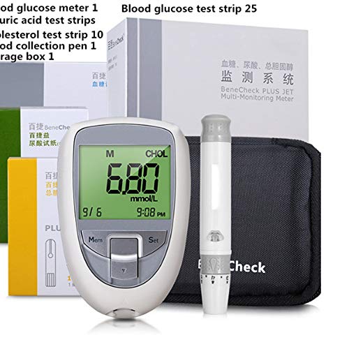 3 in 1 Multi Function Uric Acid Diabetes Cholesterol Tester Meter...