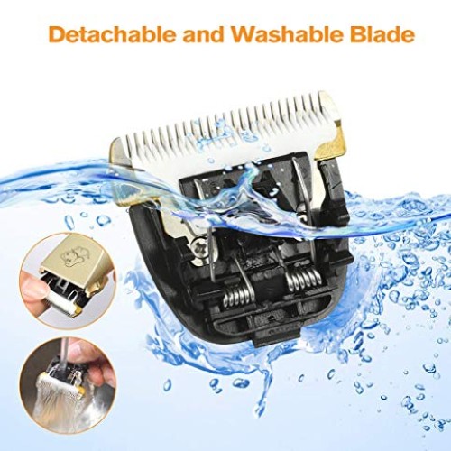 Professional Low Noise Pet Clippers, Rechargeable Cordless Dog Cl...