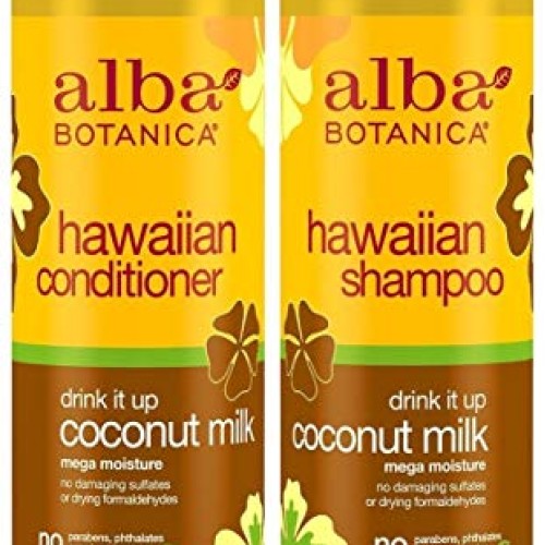 Alba Botanica Drink It Up Coconut Milk, Hawaiian Duo Set Shampoo ...