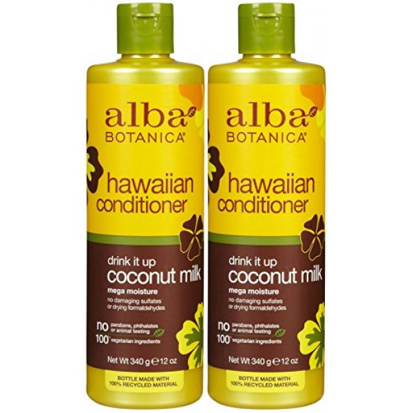 Alba Botanica Hawaiian Extra-Rich Hair Conditioner, Coconut Milk,...