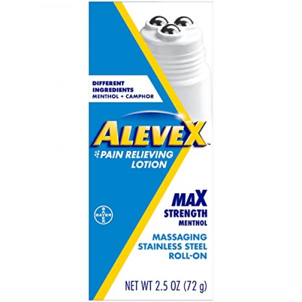 Aleve AleveX Pain Relieving Lotion with Rollerball, Powerful & Lo...