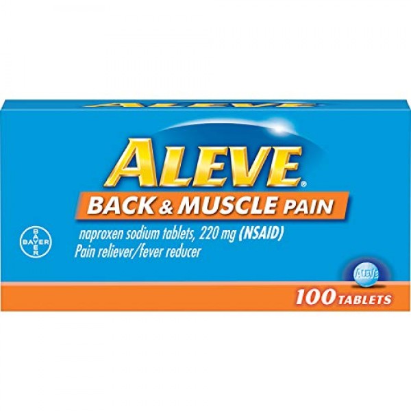 Aleve Back and Muscle Pain Tablets, Fast Acting All Day Targeted ...