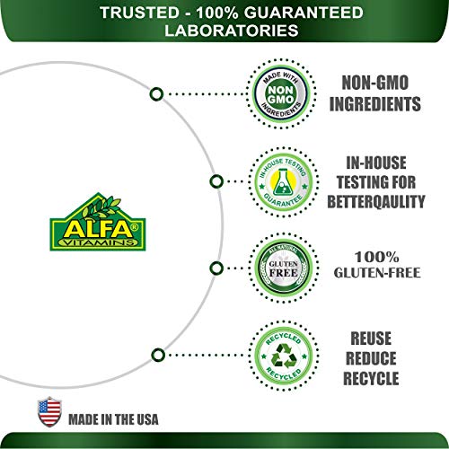 Biotin Dietary Supplement by Alfa Vitamins -10,000mcg Potency Tab...