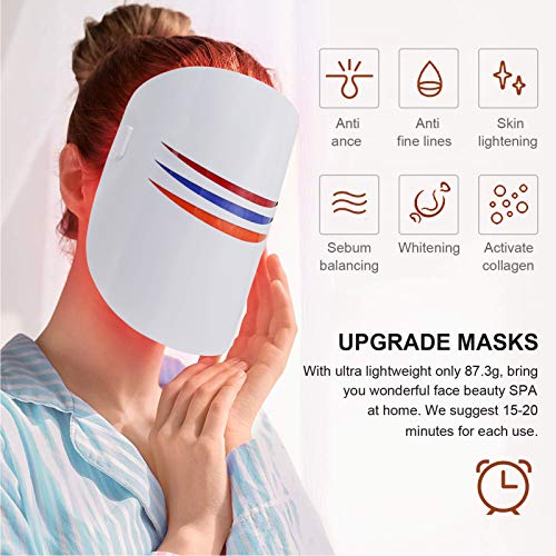 Light Therapy Mask ALINETEFF Led Face Mask for Skin Rejuvenation ...