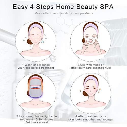 Light Therapy Mask ALINETEFF Led Face Mask for Skin Rejuvenation ...