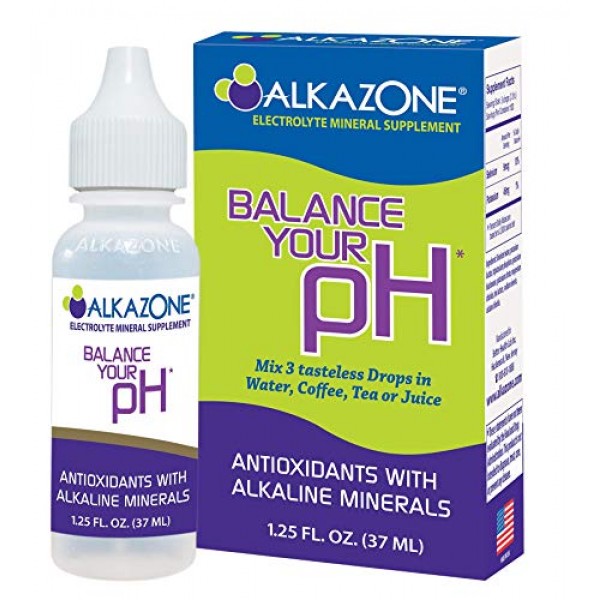 Alkazone Balance Your pH, Antioxidants Alkaline Mineral Drops, Si...