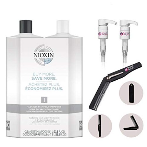 AllbrandForyou Bundle Kit 2-Pumps plus Foldable Pocket Comb with ...