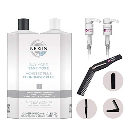 AllbrandForyou Bundle Kit 2-Pumps plus Foldable Pocket Comb with ...