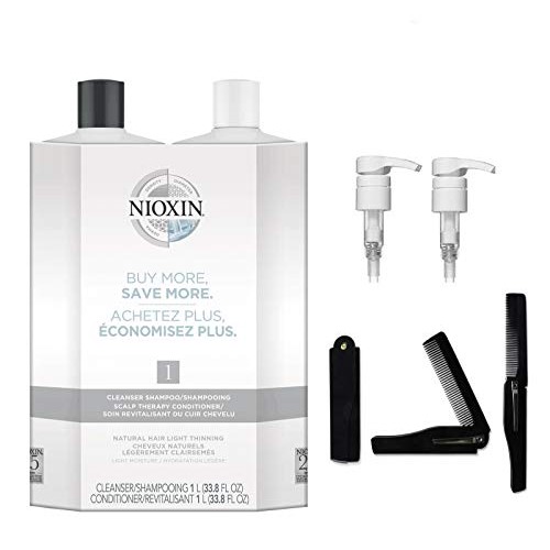 AllbrandForyou Bundle Kit 2-Pumps plus Foldable Pocket Comb with ...