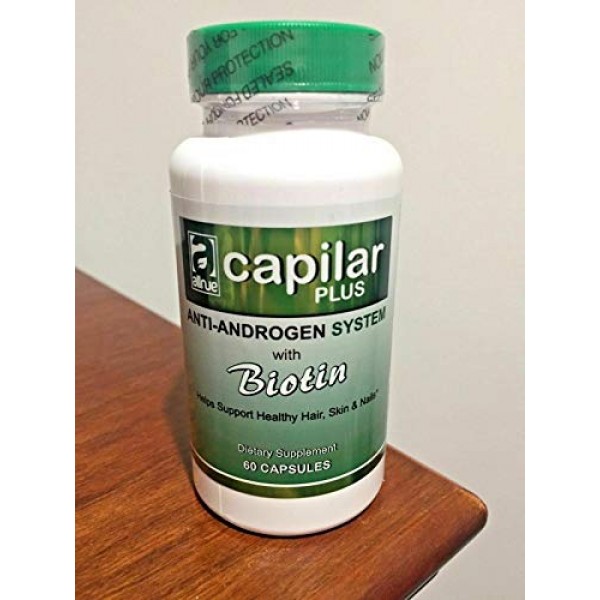 Capilar Plus Anti-Androgen System Healthy Hair Growth Pills Bioti...