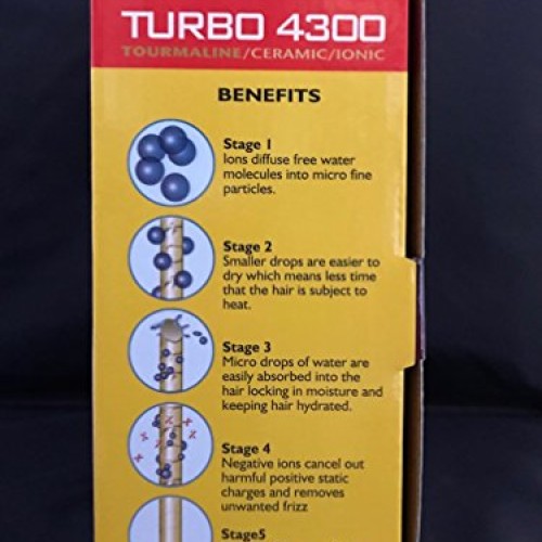 Allure Turbo 4300 Tourmaline/Ceramic/Ionic Hair Dryer