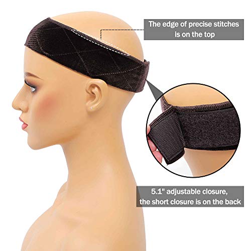 Wig Grip Band Wig Bands No Slip With Wig Caps Head Hair Band Adju...