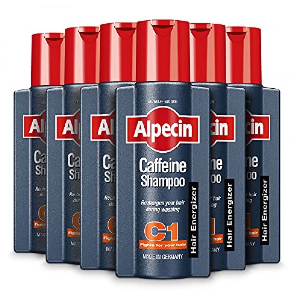 6 X Alpecin Caffeine Shampoo