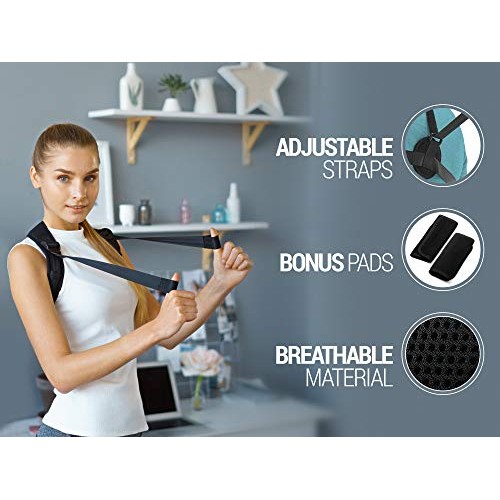 Posture Corrector for Men & Women - Adjustable Shoulder Posture B...