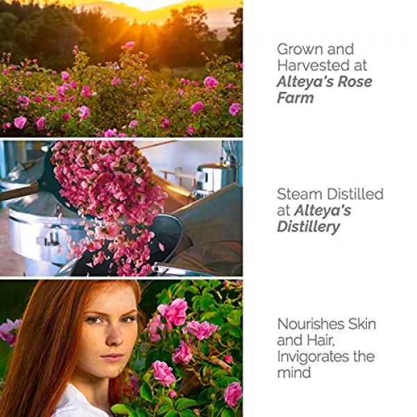 Alteya Organics Rose Water USDA Certified Organic Facial Toner, 4...