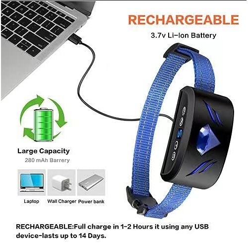 Dog Bark Collar - Electric Dog Shock Collar Anti Bark Collar with...