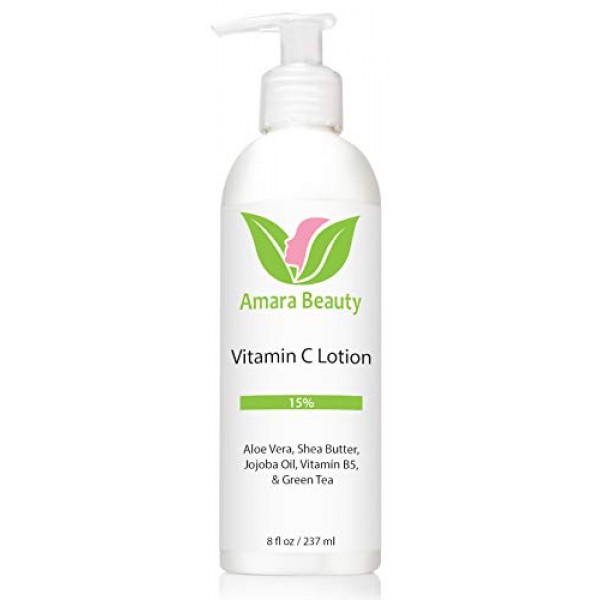 Vitamin C Face & Body Lotion 15% - with Shea Butter & Jojoba Oil ...