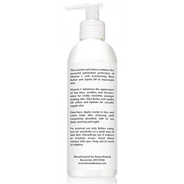 Vitamin C Face & Body Lotion 15% - with Shea Butter & Jojoba Oil ...