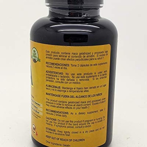 Organic MACA 950 mg 150 Capsules by Naturalismo Life