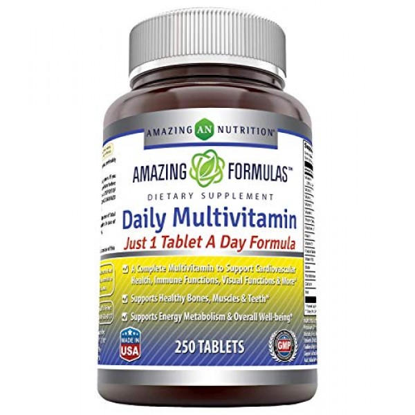 Amazing Formulas Daily Multivitamin Tablets Non-GMO - Just 1 Ta...