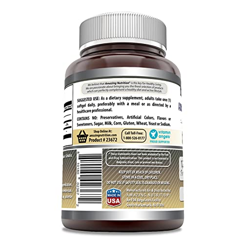 Amazing Formulas Lecithin 1200mg High Potency 240 Softgels Supple...