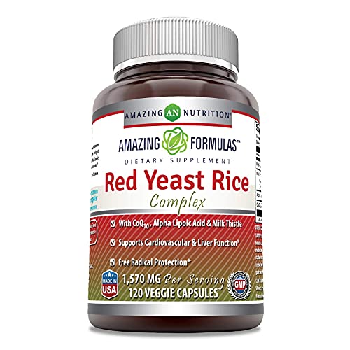 Amazing Formulas Red Yeast Rice Complex 1570 mg per Serving 120 V...