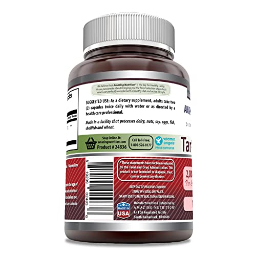 Amazing Formulas Tart Cherry Extract 2000mg Per Serving 120 Capsu...