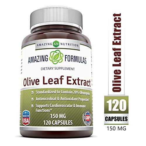 Amazing Nutrition Olive Leaf Extract - 150mg, 120 Capsules Per Bo...