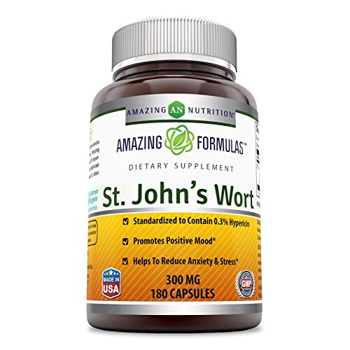 Amazing Nutrition St. Johns Wort - 300mg of 100% Pure St. John’s ...
