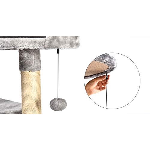 Amazon Basics Cat Condo Tree Tower With Scratching Post And Step ...