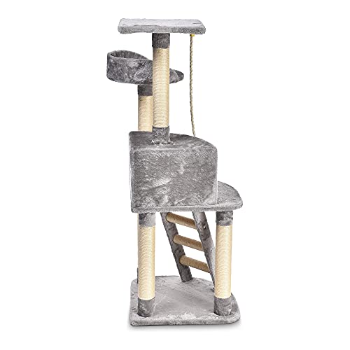 Amazon Basics Cat Condo Tree Tower With Scratching Post And Step ...