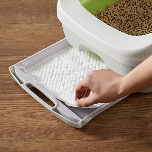 Amazon Basics Cat Pad Refills for Litter Box, Unscented - Pack of 40