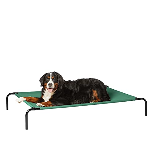 Amazon Basics Cooling Elevated Pet Bed, Extra Large 60 x 37 x 9 ...
