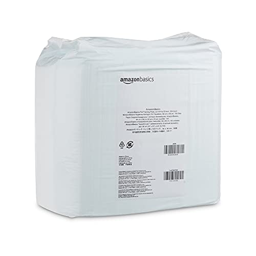 Amazon Basics Dog and Puppy Pads, Leak-proof 5-Layer Pee Pads wit...