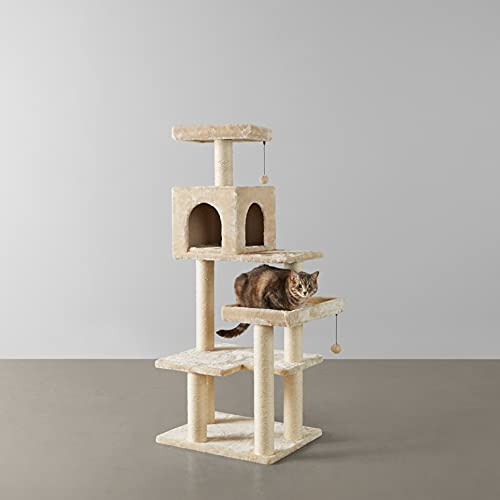 Amazon Basics Extra Large Cat Tree Tower with Condo - 24 x 56 x 1...